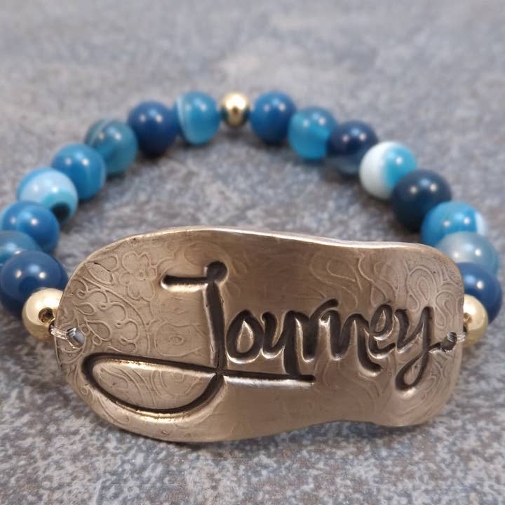 Reise - Stretch-Inspirationsarmband für den Großhandel von Felicity Jewelry Designs