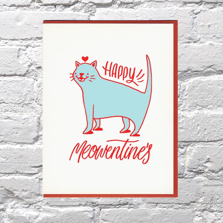 Meowentines Valentine Kattkort för wholesale av Bench Pressed