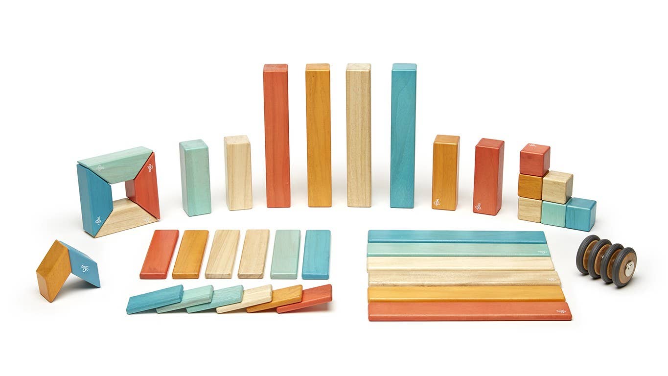 Tegu - Wholesale Building Set - Kids - 42 Piece Magnetic Wooden Block Set7