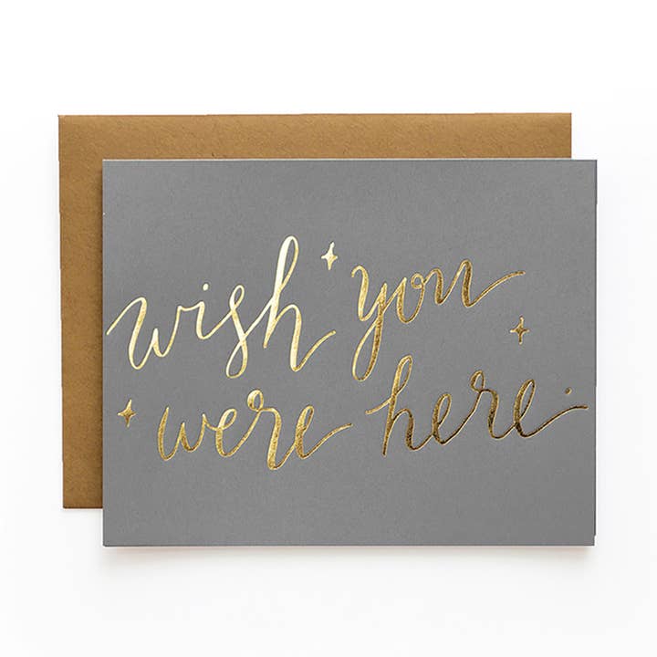Wild Ink Press - Wholesale Everyday Greeting Card - Wish You Were Here | Happy Cards
