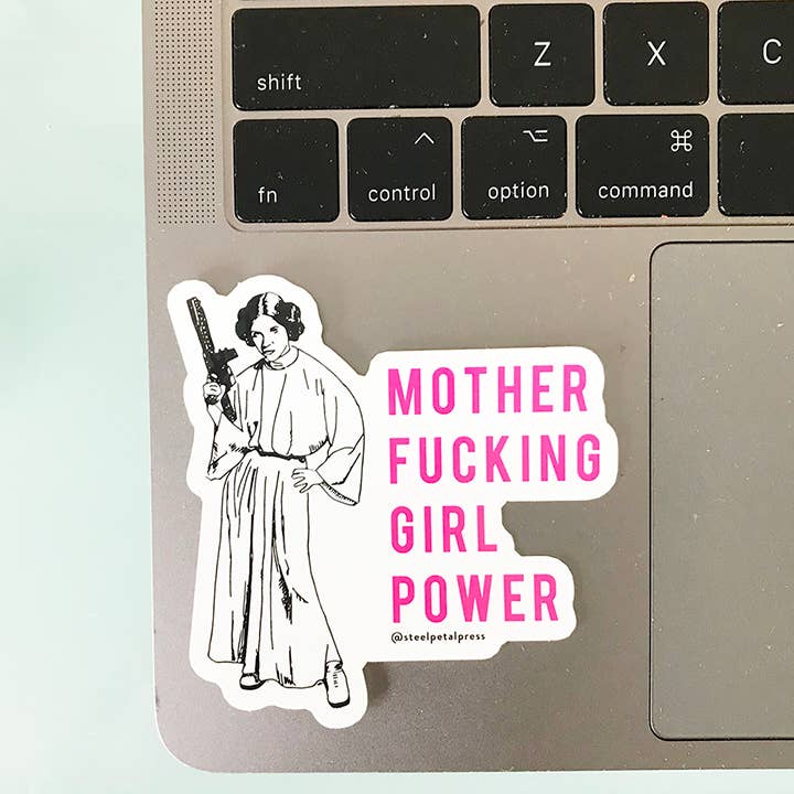 Steel Petal Press - Wholesale Sticker - MF Girl Power Die-Cut Sticker