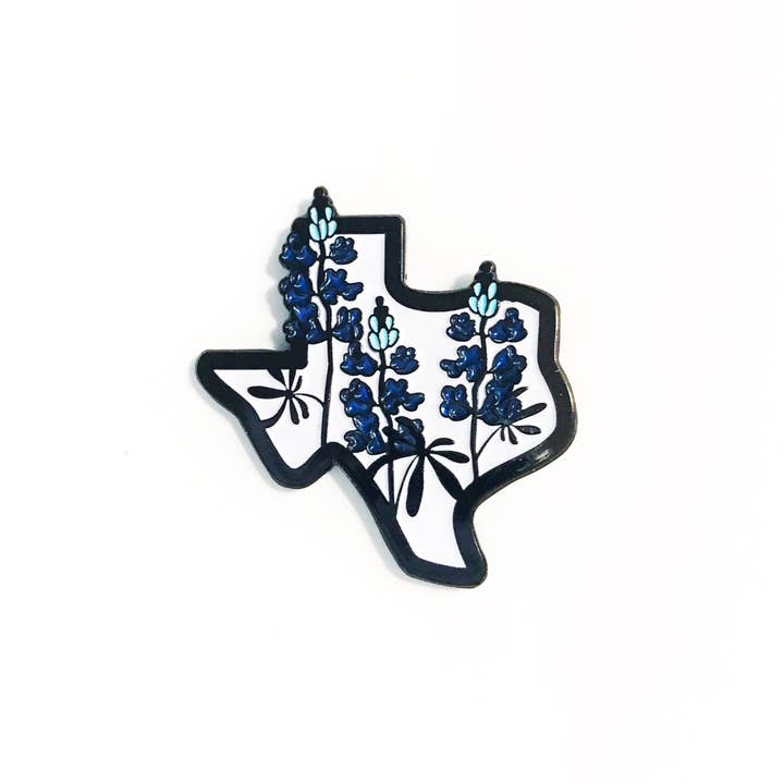 Kelly Renay - Wholesale Lapel Pin/Button - Texas Bluebonnet Enamel Pin