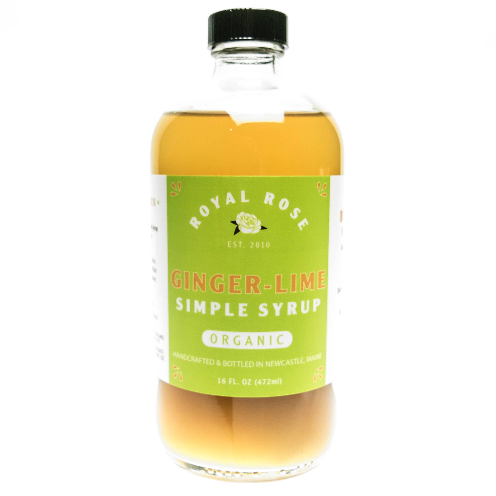 Royal Rose Syrups - Wholesale Cocktail Mix/Syrup - Ginger Lime Organic Simple Syrup 16oz0