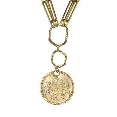 Collier porte-monnaie hébreu porte-bonheur pour la vente par Alkemie Jewelry