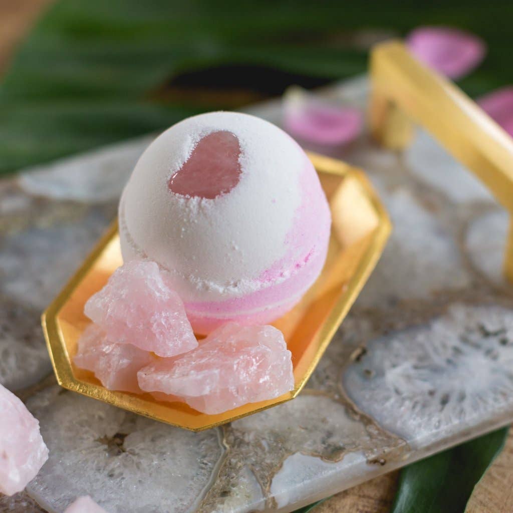 Whipped Up Wonderful – Bomba de banho/efervescente por atacado – Bomba de banho de quartzo rosa