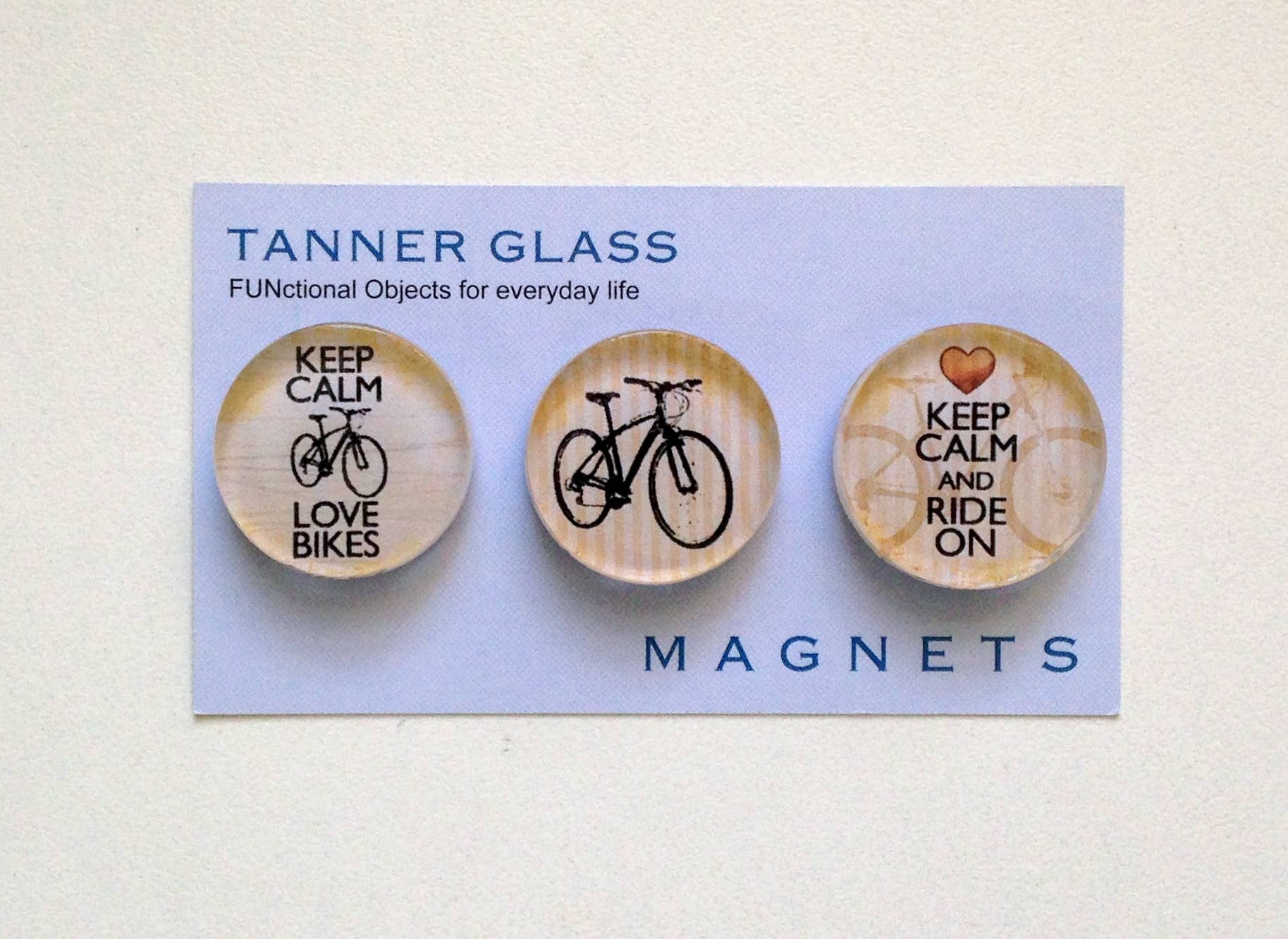Tanner Glass - Wholesale Magnet - Magnet - Vintage Bicycles - 1" - set of 32