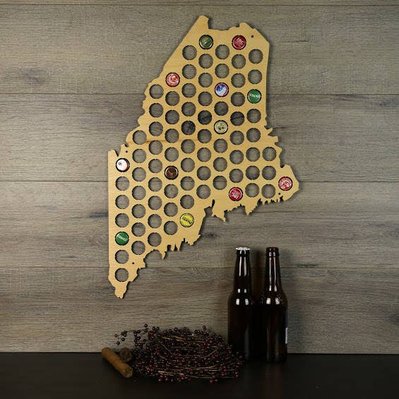 Torched Products – Engroshandel 3D-vægkunst – Mænds gave tilstand øl cap kort - Beer Cap Collector/Display78