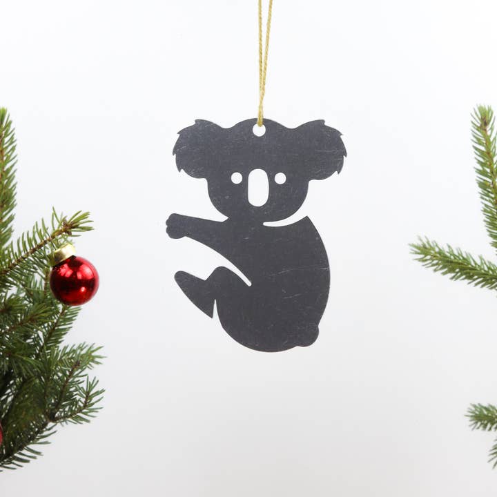 Iron Maid Art - Wholesale Ornament - Koala Australia Animal Metal Holiday Gift Christmas Ornament