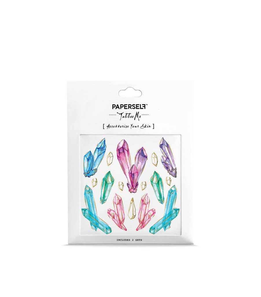 PAPERSELF - Wholesale Temporary Tattoo - Crystals Temporary Tattoos Stickers1