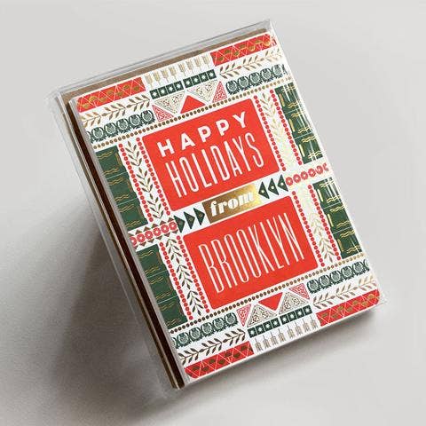 Happy Holidays From Brooklyn *FOIL* Boxed Set for wholesale by Hammerpress