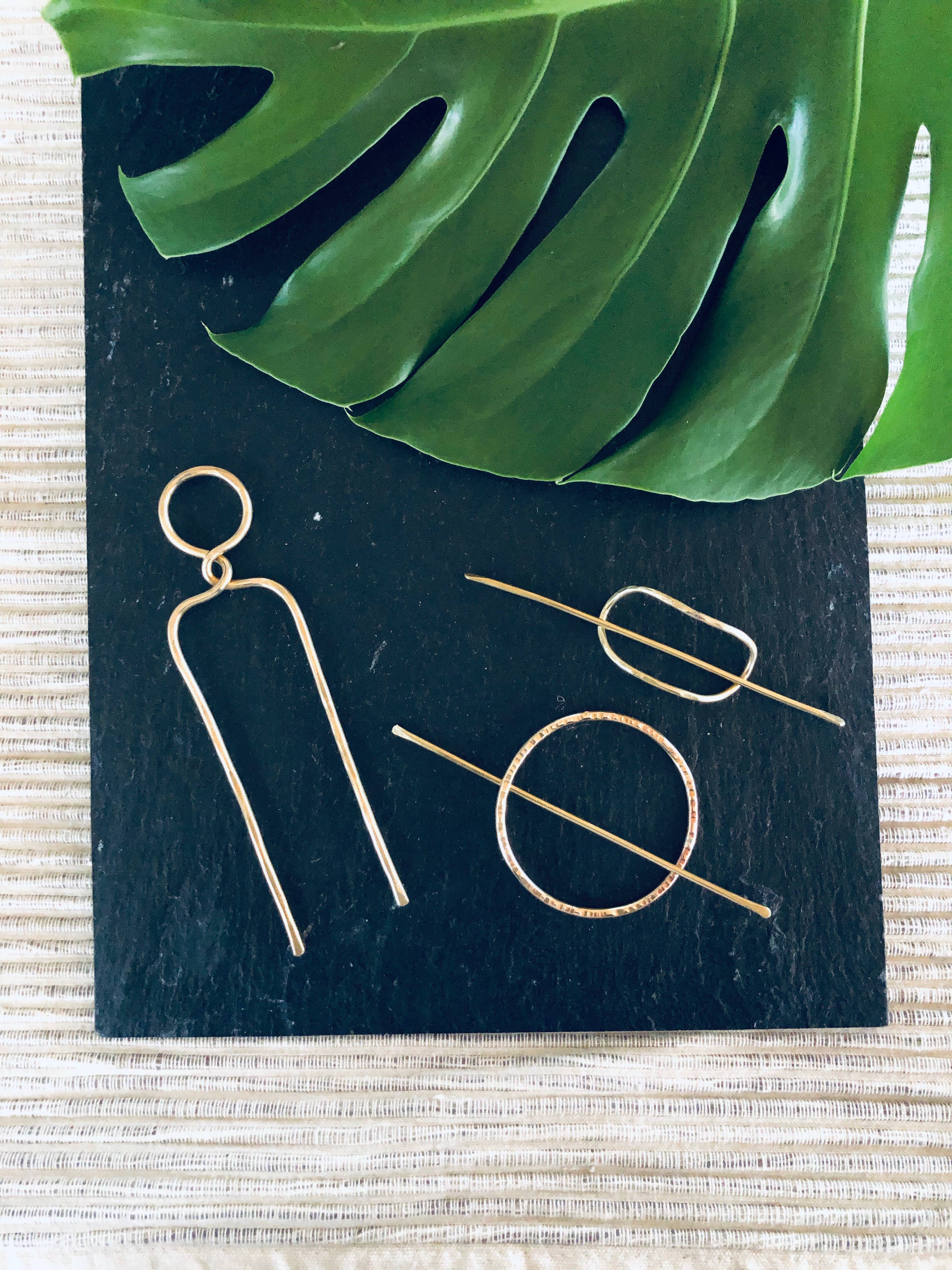 La Soucique Studio Metalsmithing - Wholesale Hair Pin - Brass People Hair Fork2