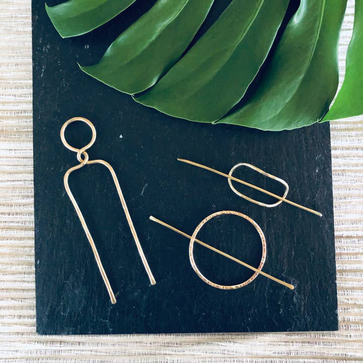 La Soucique Studio Metalsmithing - Wholesale Hair Pin - Brass People Hair Fork2