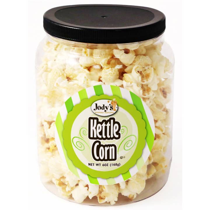 Kettle Corn 4 oz. Round Jar - 12 pk for wholesale by Jody's Inc.