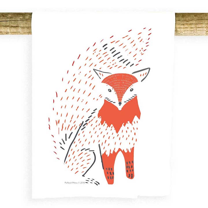 Fox buskig svans Handduk för wholesale av Potluck Press