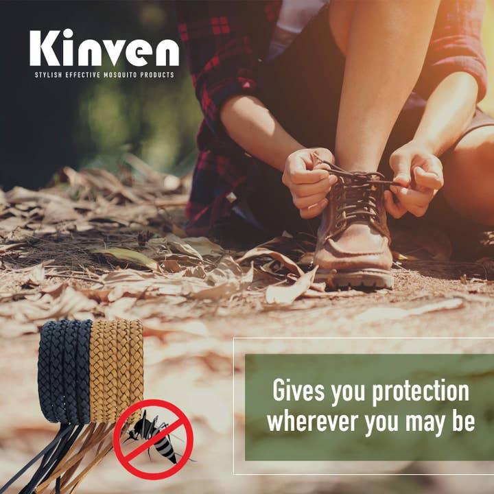 Kinven Bearant - Wholesale Insect Repellent - 30 packs/Display Box - Mosquito Repellent Leather Bracelet3