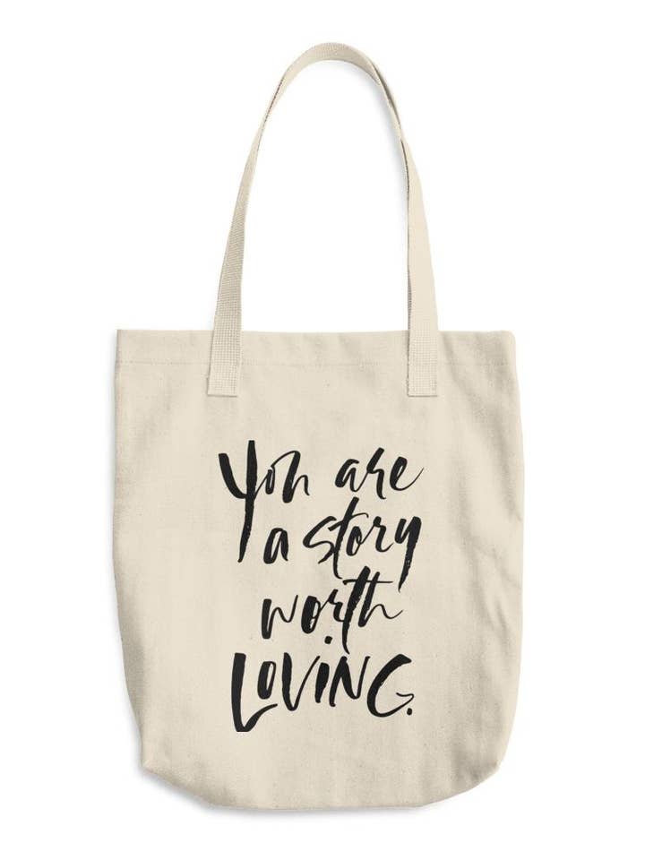 Canvas Tote Bag for wholesale by You are a Story Worth Loving