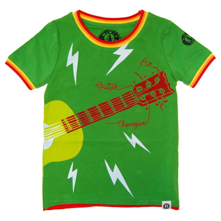 T-shirt Air Guitare Champ pour la vente par Mini Shatsu