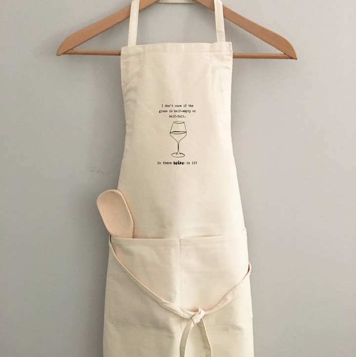 Apron - Half Empty or Half Full for wholesale by Things UnCommon