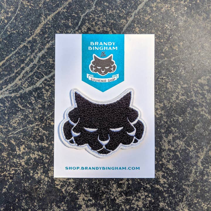 Brandy Bingham - Wholesale Patch - Mittens Chenille Black Cat Patch1