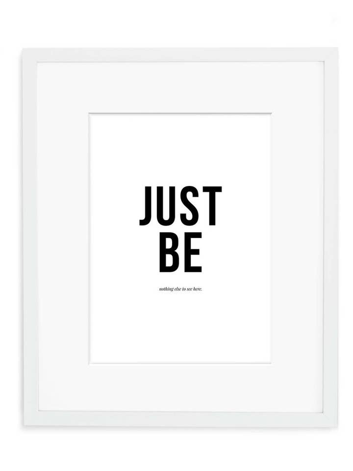 Just Be Art Print for wholesale by Swell Made Co.