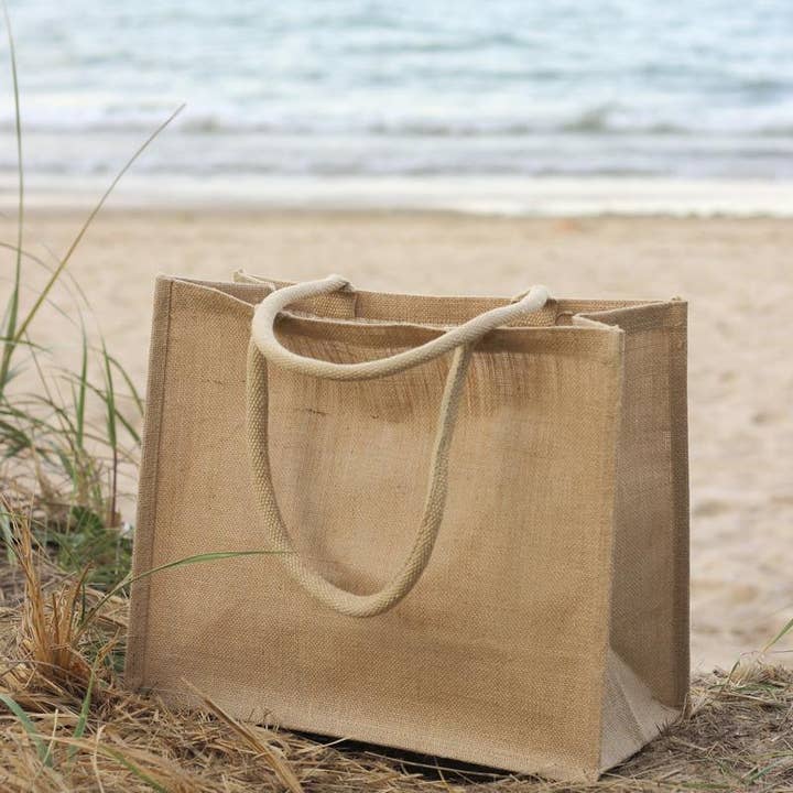 ShoreBags - Wholesale Tote Bag - Women's - Jute Market Tote Bag Private Label Customized