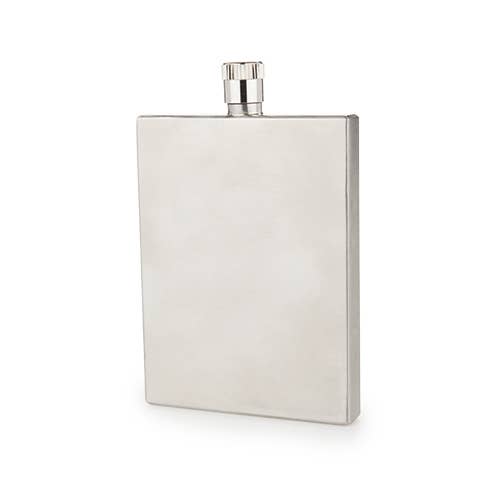 Viski - Wholesale Flask - Harrison Polished Stainless Steel Slim Flask