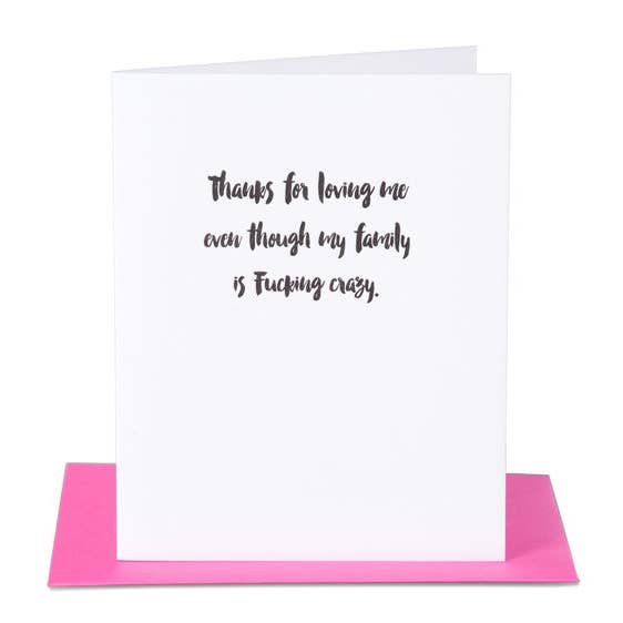Paper Epiphanies - Wholesale Love Card - Loving Me Crazy Family Card1