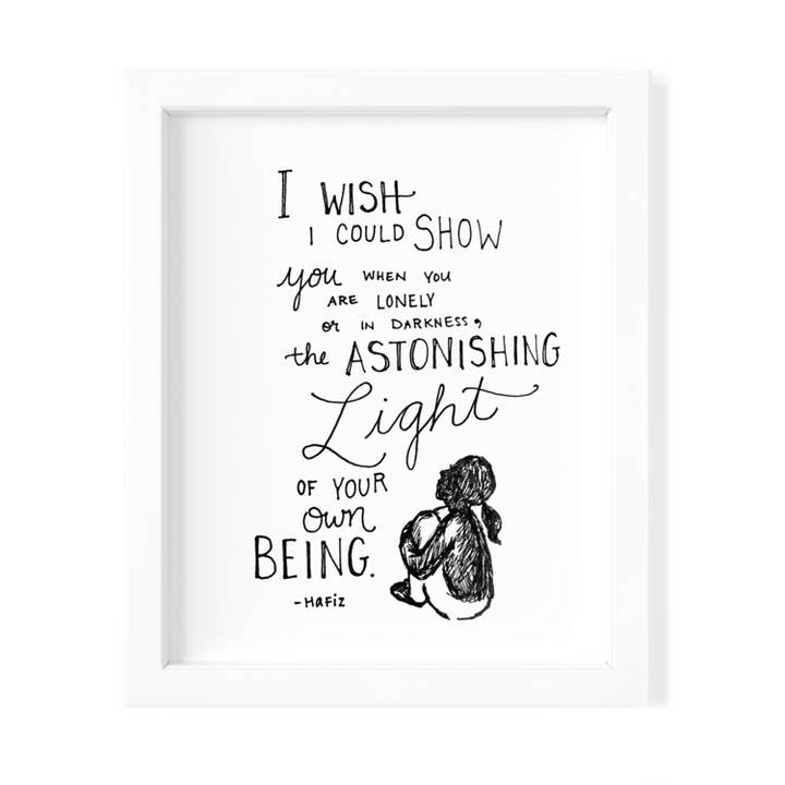 I Wish I Could Show You: Hafiz - 8x10 Fine Art Print for wholesale by Kimothy Joy