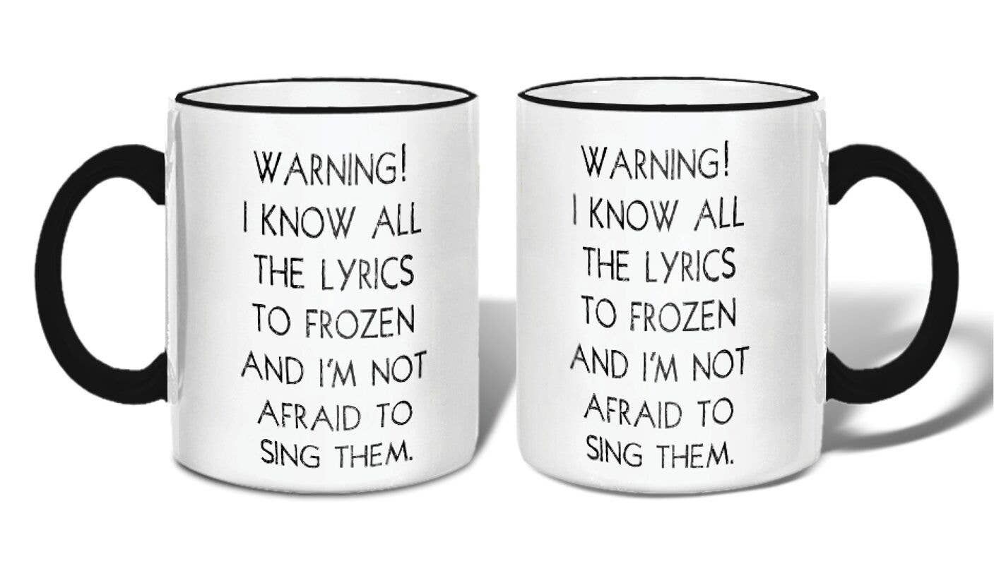 Quippy Brand - Wholesale Coffee Mug - Lyrics to Frozen Mug with Gift Box