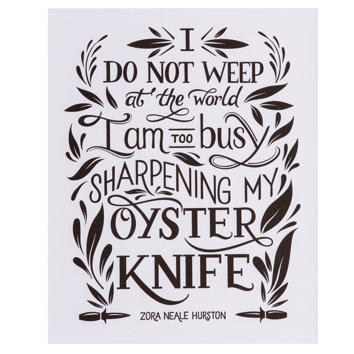 Hurston: Oyster Knife Art Print for wholesale by Paper Epiphanies