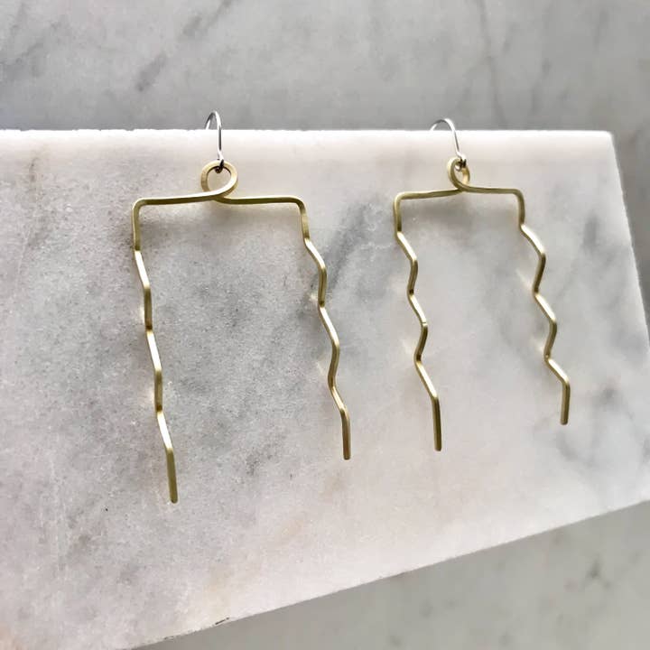 Sine Earrings for wholesale by Zil Jewelry