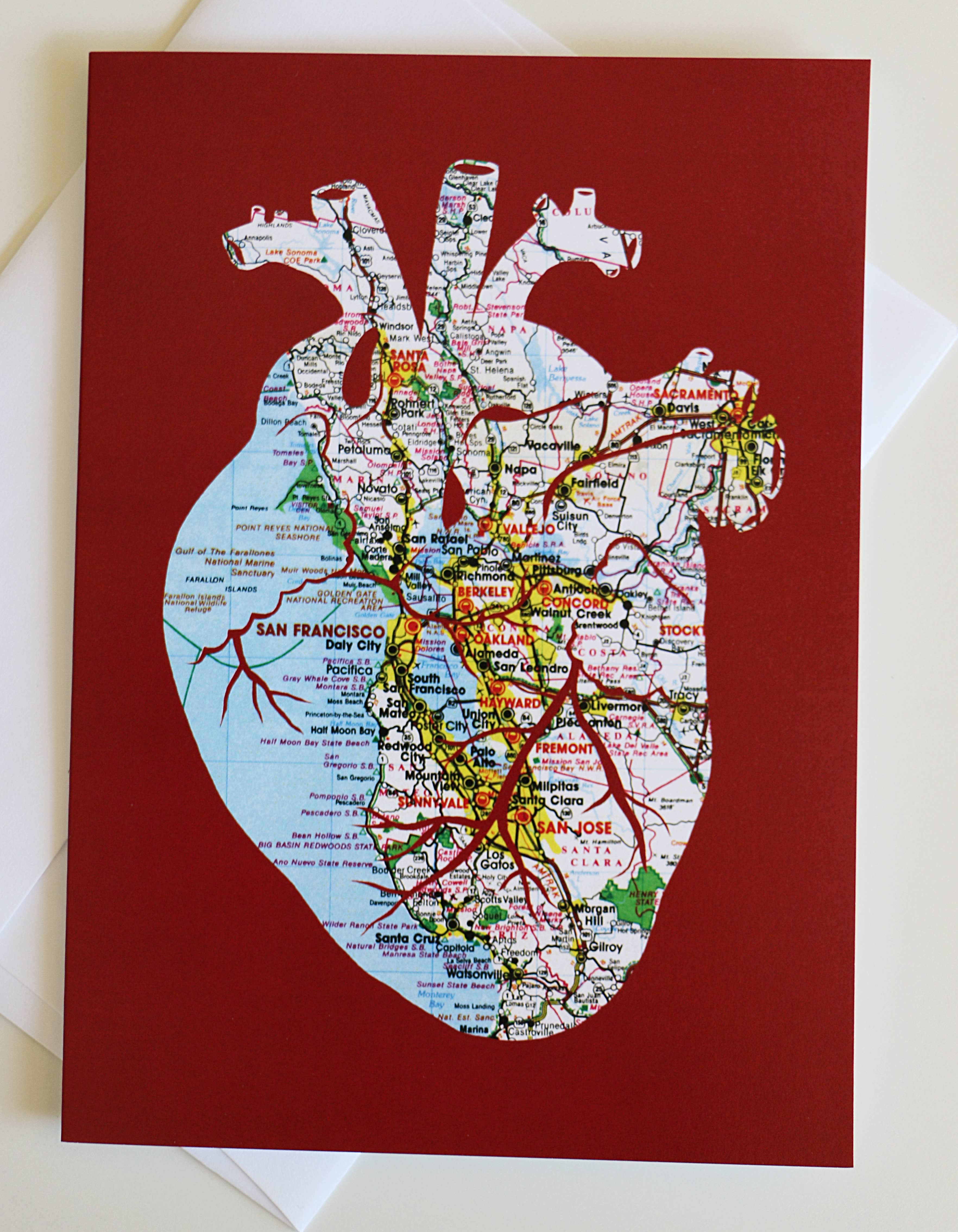 Granny Panty Designs - Wholesale Love Card - Heart Of The Bay Card - I left my heart in San Francisco1