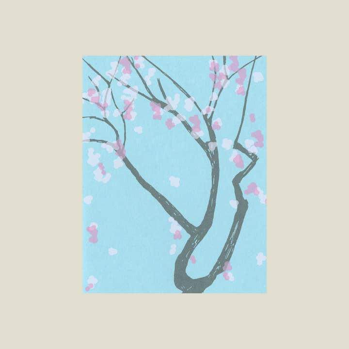 Cherry tree card for wholesale by Kinaloon