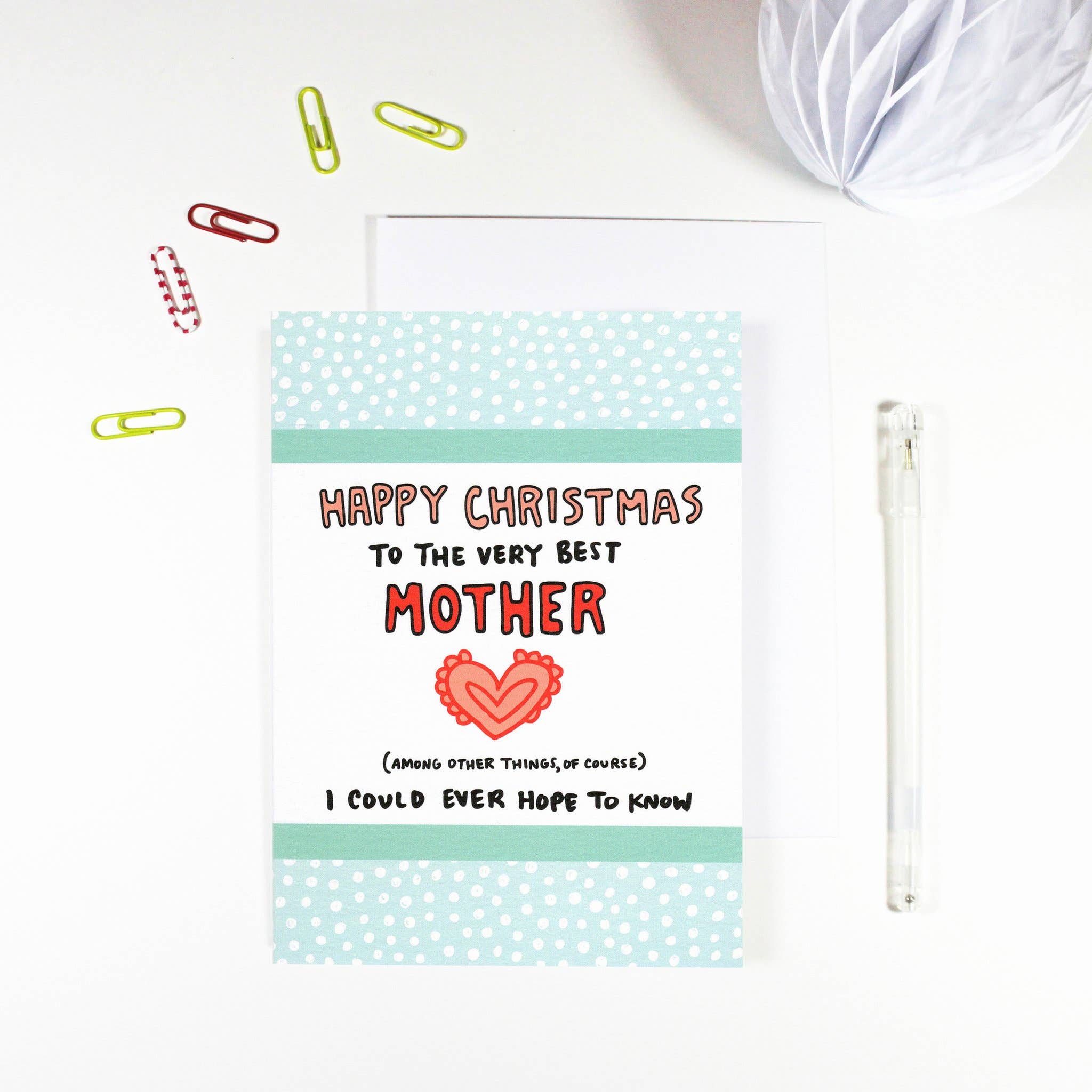 REMOVED BRAND - Wholesale Christmas Card - Happy Christmas Mother Card0