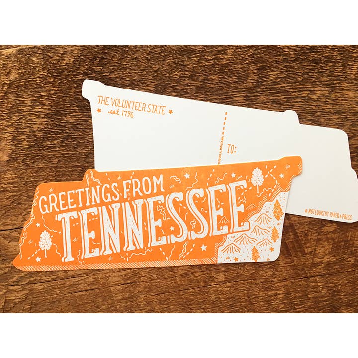 Noteworthy Paper & Press - Wholesale Postcard - Tennessee State Postcard4