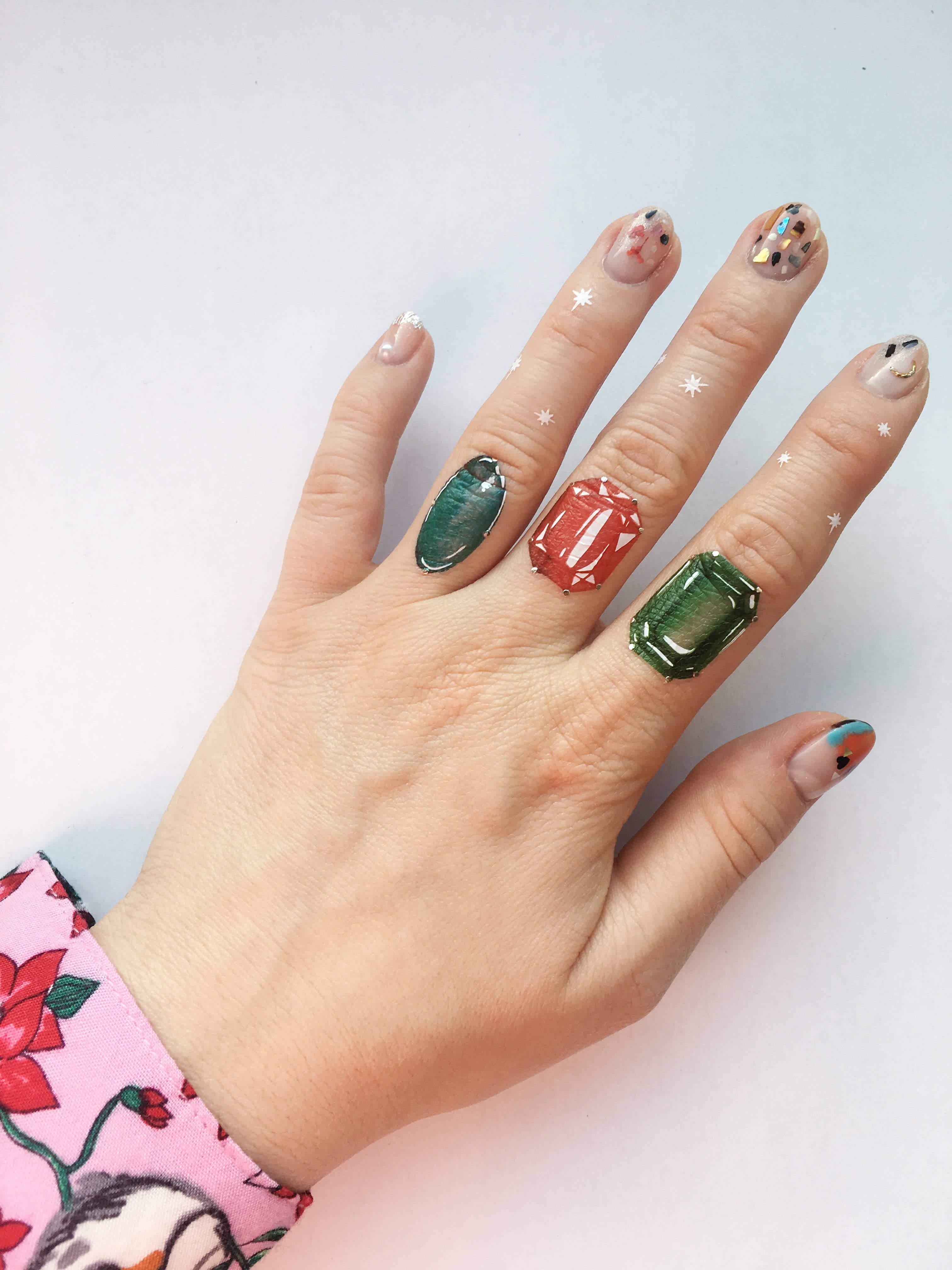 PAPERSELF - Wholesale Temporary Tattoo - Birthstone Temporary Tattoos Stickers