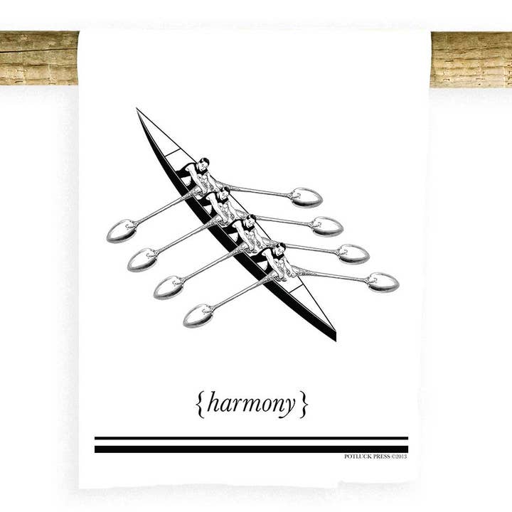 Harmony Flour Sack Towel for wholesale by Potluck Press