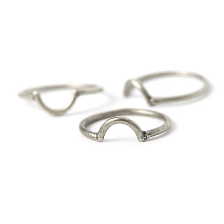 Crescent Stacking Ring for wholesale by Youthquake Revolution
