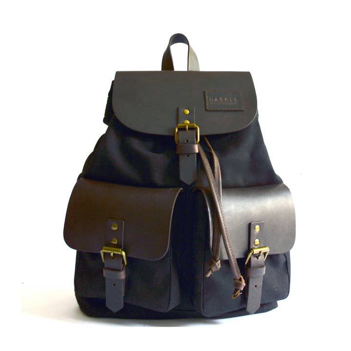 Back in Black Backpack for wholesale by Magpie Dry Goods