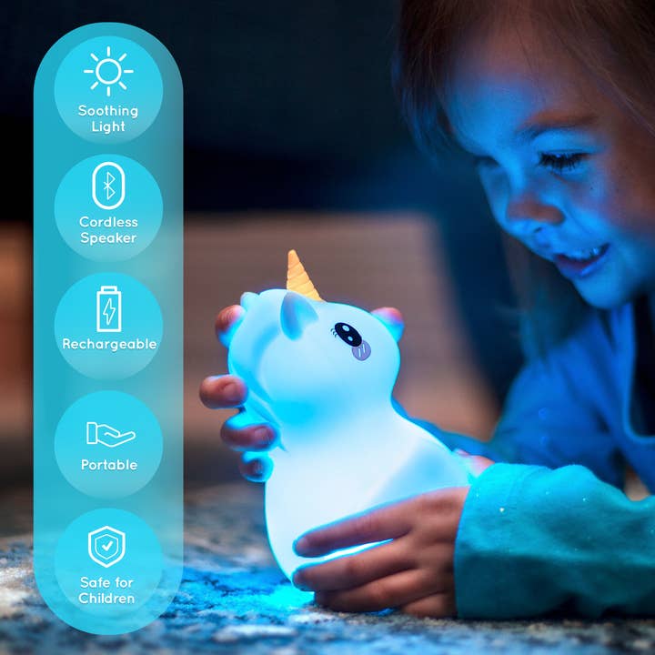 Lumieworld - Wholesale Night Light - Kids & Baby - Lumipets® LED Unicorn Night Light Bluetooth Speaker
