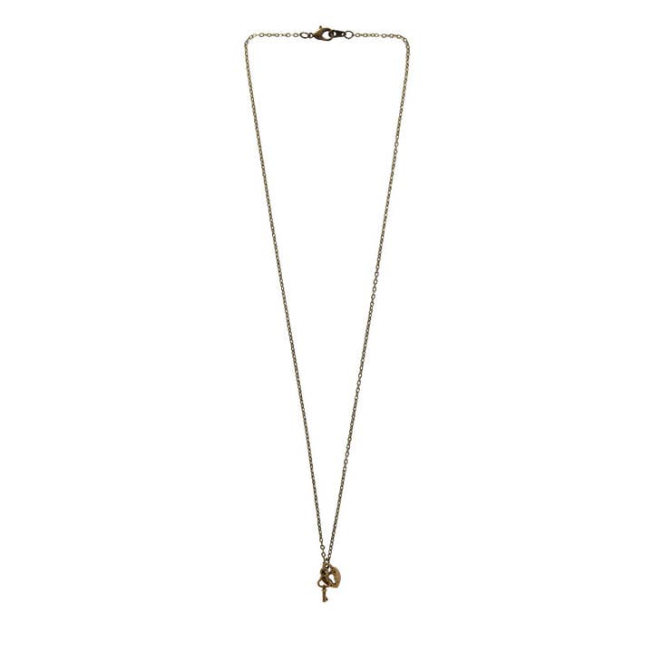 O Yeah Gifts - Wholesale Pendant/Charm Necklace - Lock & Key Charm Necklace, Bronze Heart Lock & Key Necklace1