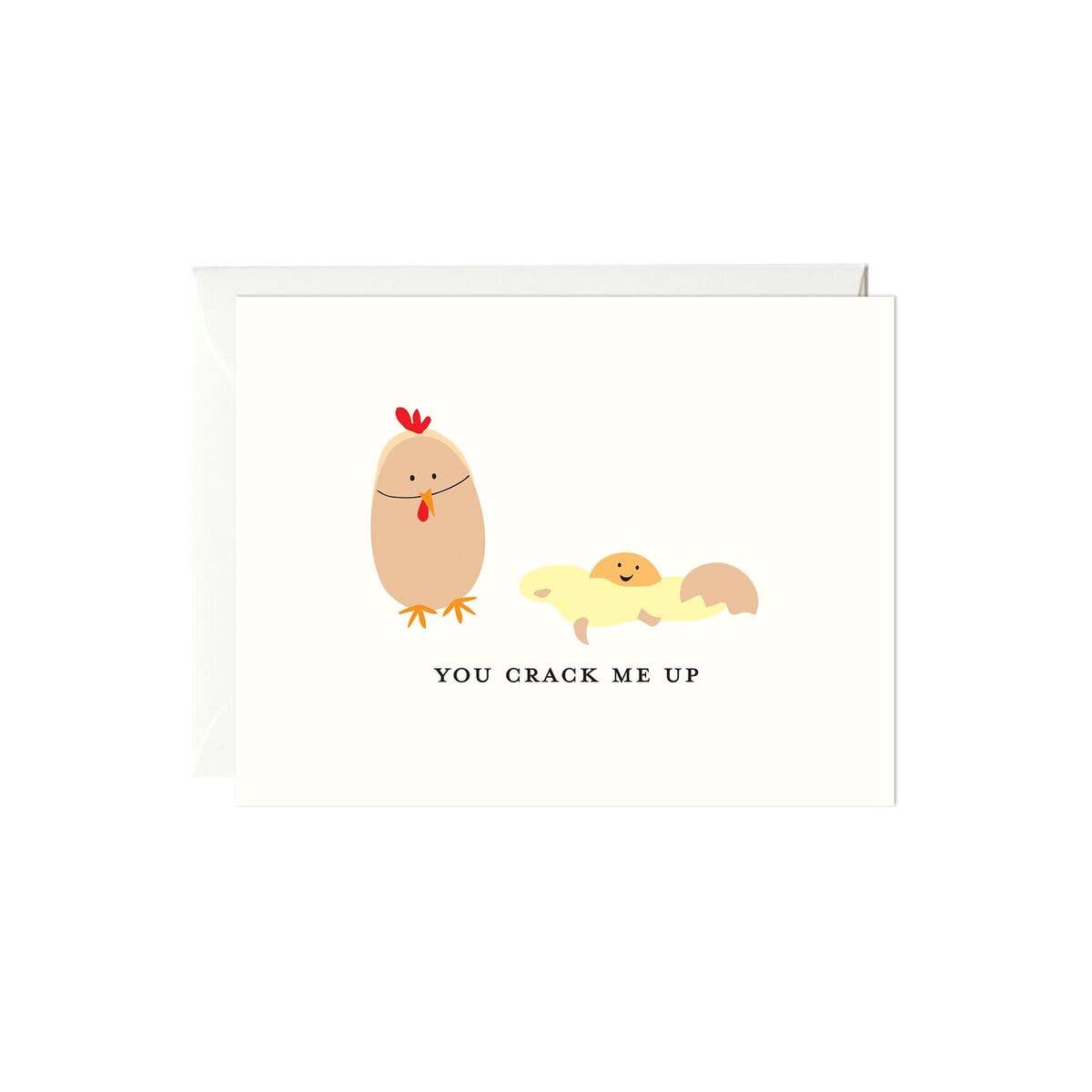 Paula & Waffle - Wholesale Friendship Card - You Crack Me Up Card0