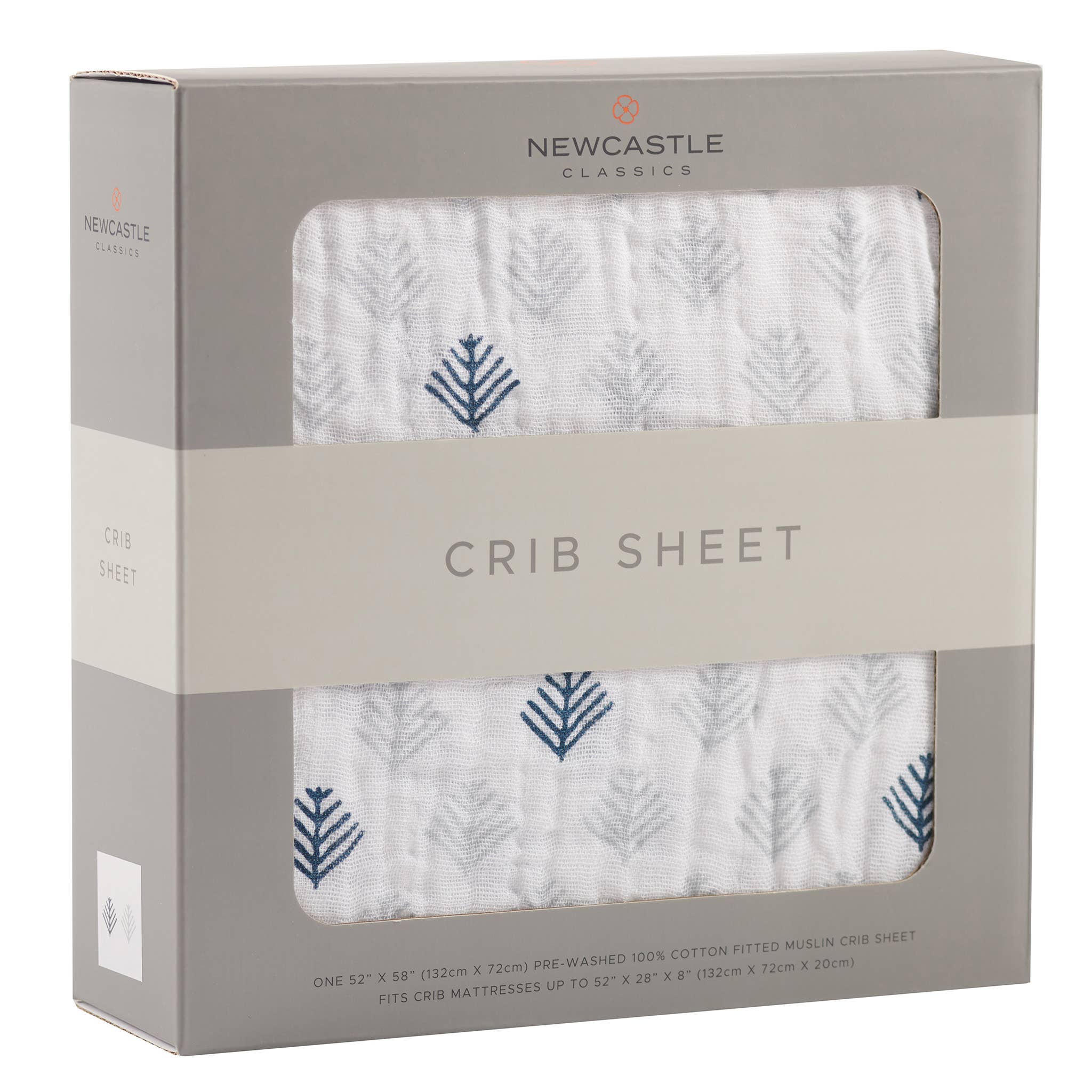 Newcastle Classics - Wholesale Cot/Crib Sheets - Glacier Branch Cribsheet2