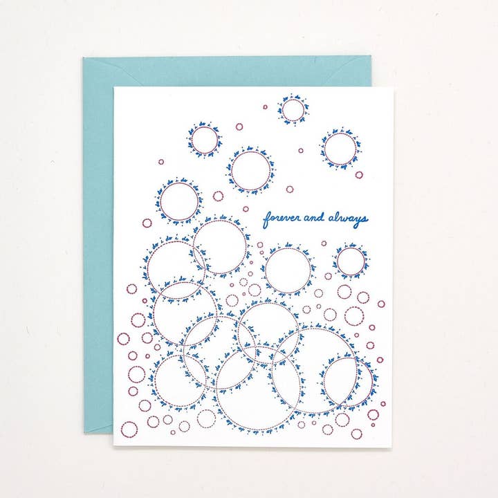 Forever and Always - Carte de vœux de mariage pour la vente par Helen Edna