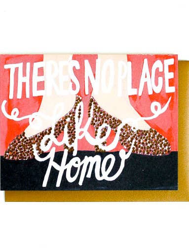 No Place Like Home Letterpress + 4-Color Card for wholesale by Thimblepress