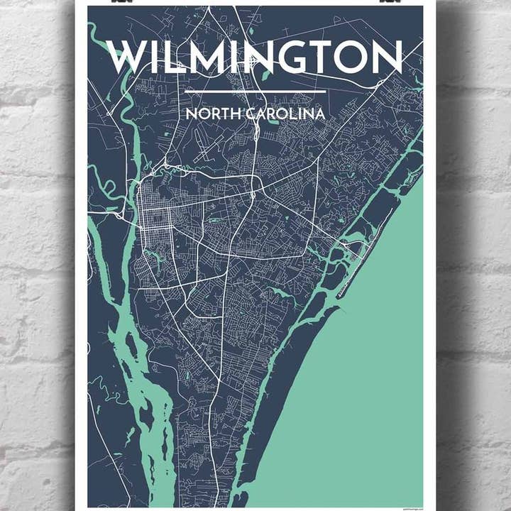 Mappa Wilmington City per la vendita all'ingrosso da parte di Point Two Design Group