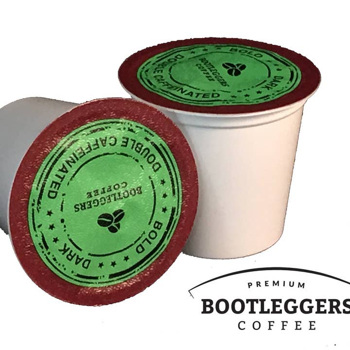 Dosettes de café foncées extra-caféinées pour brasseurs Keurig K-Cup pour la vente par Bootleggers Coffee