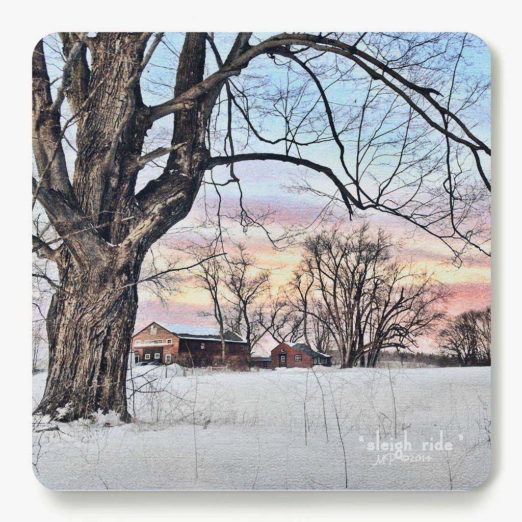 Simply Grateful - Wholesale Coasters - Sleigh Ride Coaster0