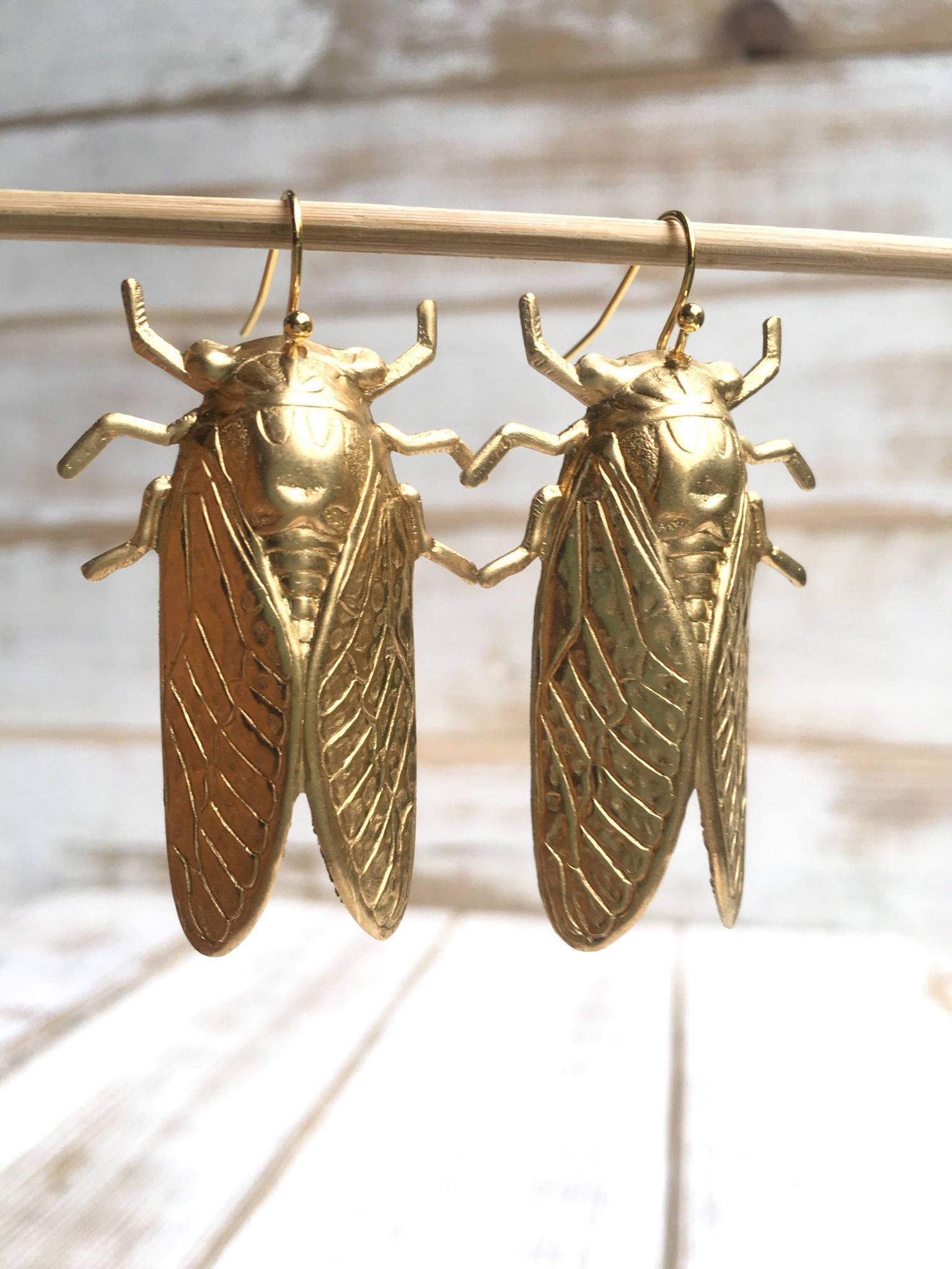 Red Truck Designs - Wholesale Dangle Earrings - Gold Beetle Earrings Cicada Earrings Short Ear Wires1