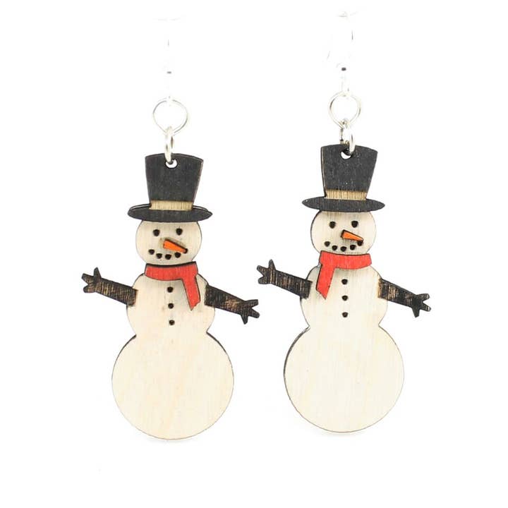 Snowman Earrings for wholesale by Green Tree Jewelry